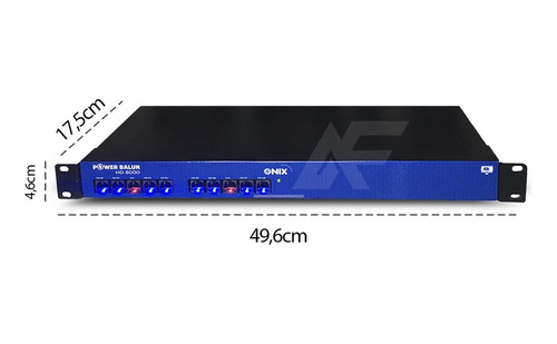 Rack Cftv Power Balun Hd 8000 4k Onix 8 Canais C/ Fonte 5a