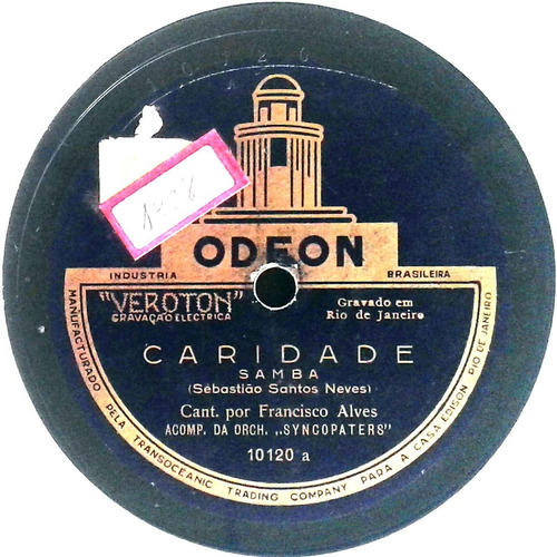 78 Rpm Francisco Alves 1928 Selo Odeon 10120 (casa Edison)