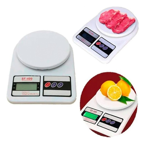 Báscula Gramera Digital Electrónica Cocina De 1g A 10kg  Color Blanco