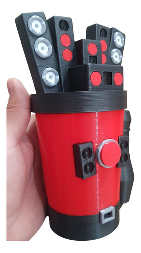 Vaso Skibidi Speakerman Impreso En 3d 