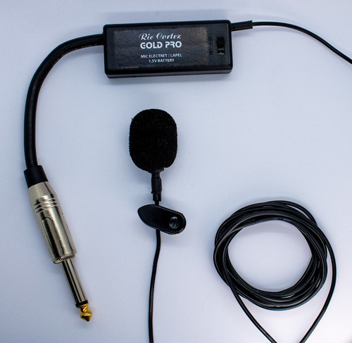 Microfone Gold Pro Gp-lv1 Omnidirecional Preto