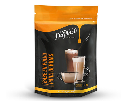 Base Davinci Cafe Chocolate Amargo Bolsa 1300 Gramos