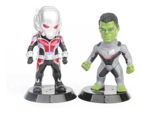 Lote Bonecos Miniaturas Herois Marvel Thanos Thor Deadpool