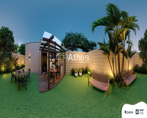 Imagem 8 de 10 de Smart Home , Casa Econômica Automatizada, Indaiatuba, 02 Dorms, Planta Integrada - Ca05003 - 70110609