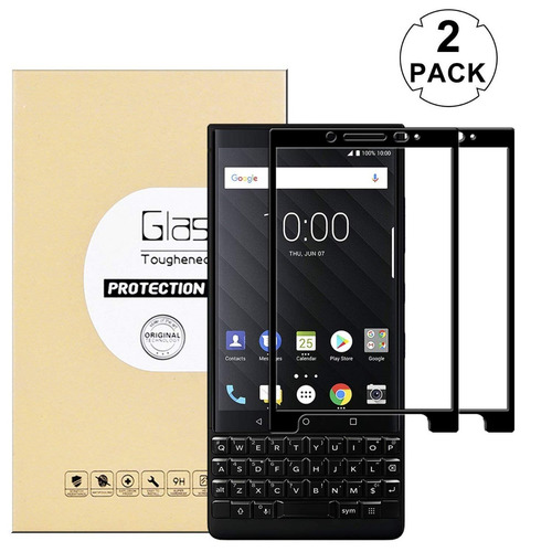 Blackberry Keytwo Key2 Vidrio Templado 4.5 Pulgadas Pack X2