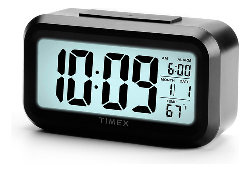 Timex Reloj Despertador Con Sensor De Temperatura Y Pantalla