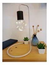 Comprar Lampara Portatil Veladora Mesa Moderna Minimalista Metalica Blanca