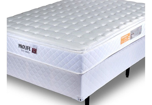 Sommier 2 Plazas Alta Densidad Espuma Ortopedico Memory Foam