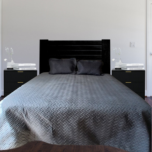 Edredon Ligero Colcha Ligera Doble Vista Adhed Textura Suave Color Gris Queen Size Diseño De La Tela Gris Oscuro/gris Claro