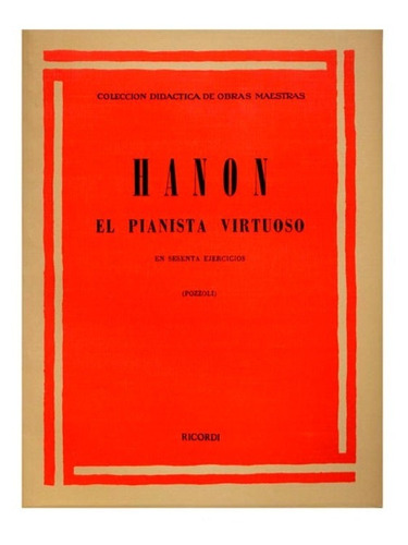 Libro Hanon El Pianista Virtuoso