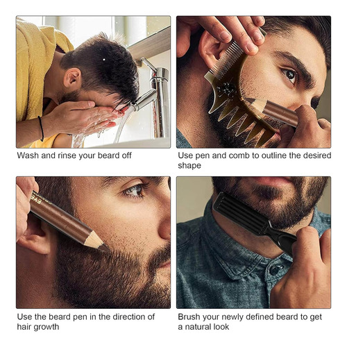 Relleno De Lápiz De Barba Para Hombres, Forro Profesional Pa