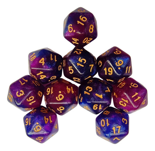 Jja 3 Dados Poliédricos D20 Para Juegos De Rol Ktv, Juego De