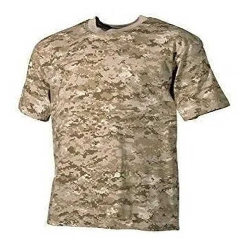 Remera Camuflada Militar Digital Desert