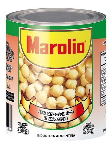 Pack X 36 Unid. Garbanzos   350 Gr Marolio Legumbres En Lat