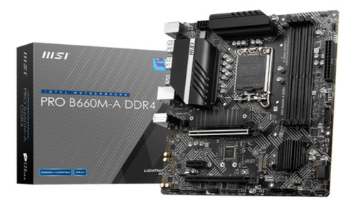 Motherboard Msi Pro B660m-a Ddr4 Intel S1700 12va 13va Gen