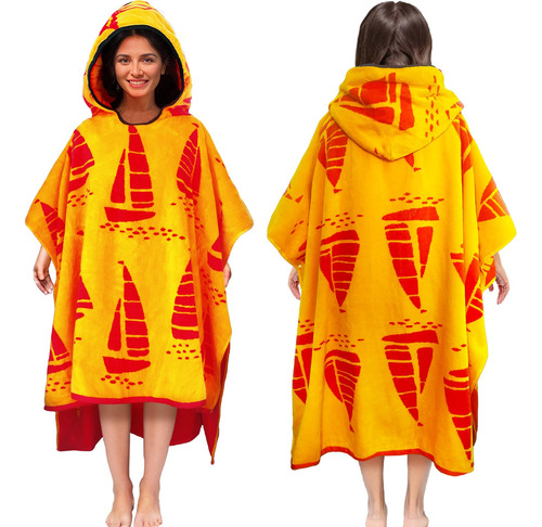 Voova & Movas Poncho De Toalla Para Adultos (75 X 40 Pulgada