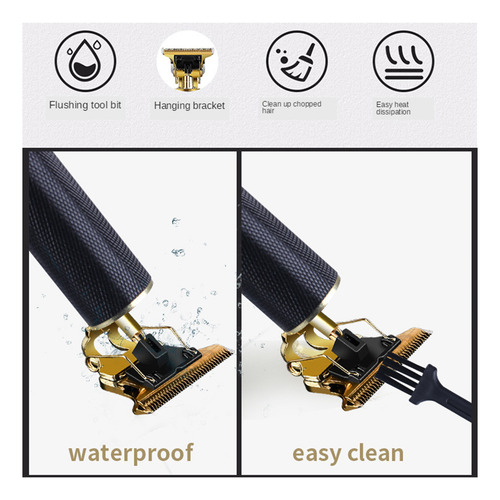 Maquina De Cortar Pelo Con 4 Peines Trimmer Pro De Viaje