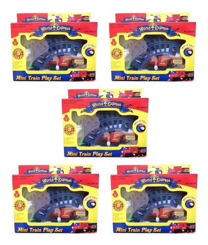 5 Mini Trenes World Express Para Niños 3+ No Lili Ledy Exin 