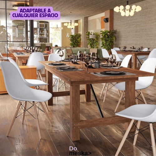 Set 6 Sillas Eames Minimalista Para Jardin Salas Comedor