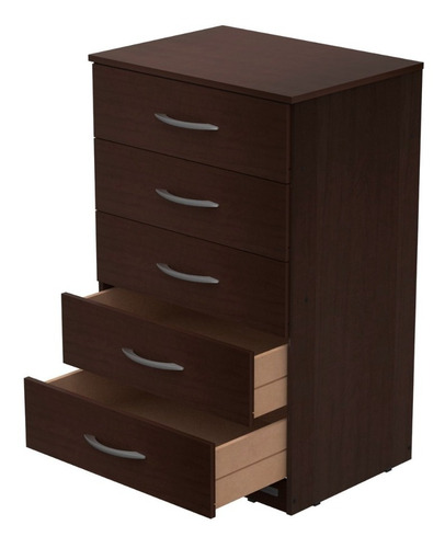 Comoda Chiffonier Cajonera 5 Cajon 91x59x39 Chocolate 56154 Color Chocolate - 56154