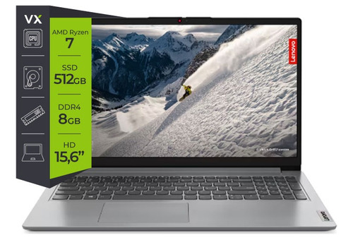 Notebook Lenovo Ideapad 1 R7 3700u 8g Ssd 512g 15.6 Venex