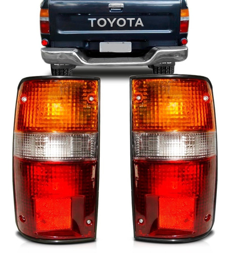 Lanterna Traseira Hilux Srv 2002 2003 2004 Tricolor Tyc