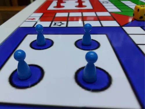 Ludo Gigante Para 6 Seis Jogadores Tam 50x50 Centímetros