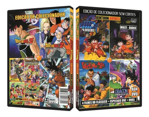 Dragon Ball Z Todos os Filmes + Especiais + Ovas em DVD