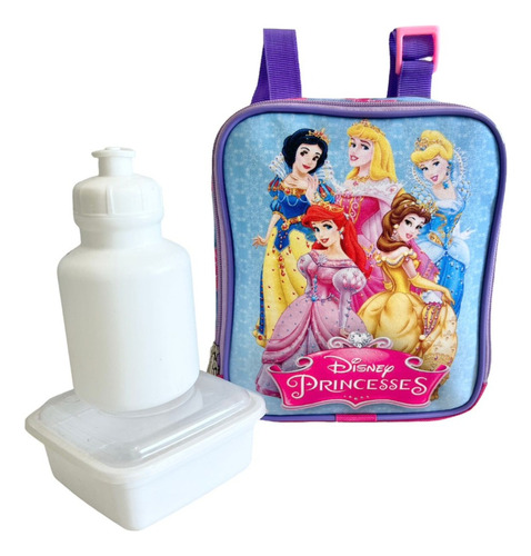 Lancheira Térmica Escolar Meninas Princesas Disney F5