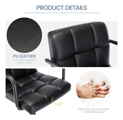 Vogue Furniture Direct Moderno Taburete De Bar Cuadde Piel .