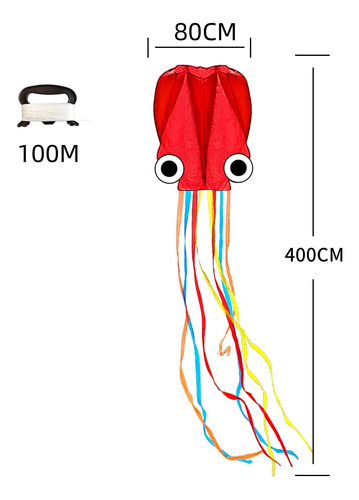 Cometa Pulpo Grande Juego Aire Libre Cometa Fácil De Volar