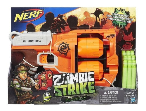 Nerf Flipfury Pistola Juguete Zombie Strike Hasbro Educando