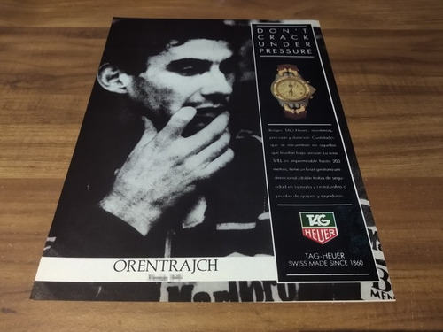 (pg509) Ayrton Senna * Publicidad Tag Heuer