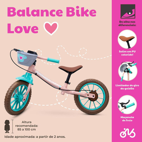Bicicleta Sem Pedal Infantil Bike De Equilibrio Balance