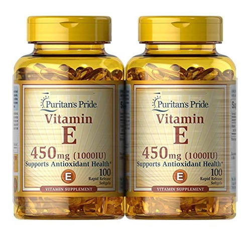 Puritans Pride Vitamina E Apoya La Función Inmune, 450 Mg, 1