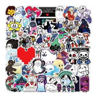 Paquete De Pegatinas Undertale 50 Pegatinas Impermeabl...