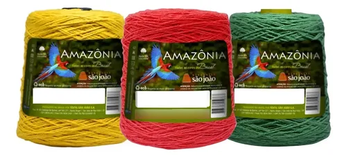 Barbante São João Amazônia 600g Kit 3 Unid Número 4, 6 Ou 8