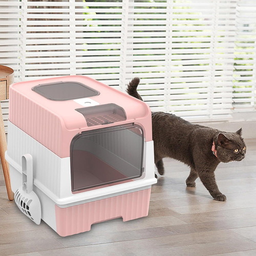 Arenero Cerrado Con Bandeja Sanitaria Para Gatos- Baño Xxl