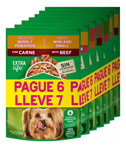 Alimento Húmedo Dog Chow Pack Surtido 7 Unidades X100 Gramos