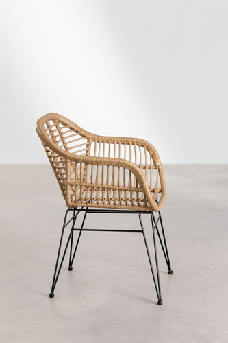 Butaca Con Apoyabrazos Grecia Para Terraza En Rattan Mimbre