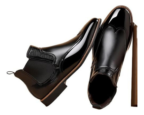 Botas Hombre Negras Casuales Vaqueras Chelsea Martin Botines
