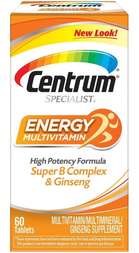 Centrum Specialist Energía 60 Unidades Completo Multivitamin