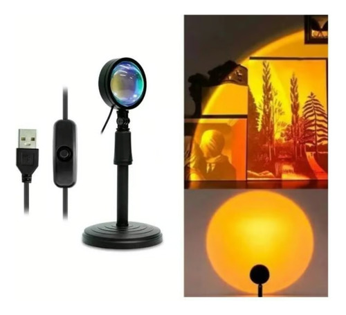 Lampara Sunset. Luz Led. Proyectora Atardecer.