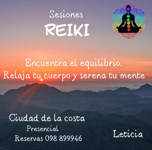 Sesión De Reiki - Presencial Ciudad De La Costa