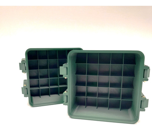 Caja Porta Balas Munición 50 Cartuchos Cal.12/76 (apilable)