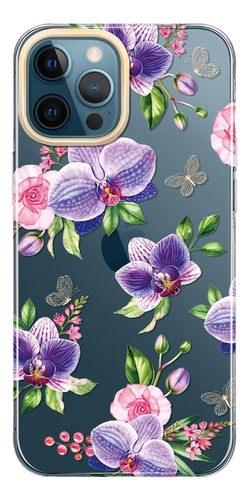 Funda Baisrke Para iPhone 12/12 Pro Butterfly Orchid