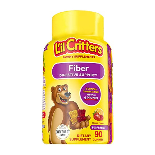 L'il Critters Kids Fiber Gummy Bears Suplemento, 90 Ehfsf
