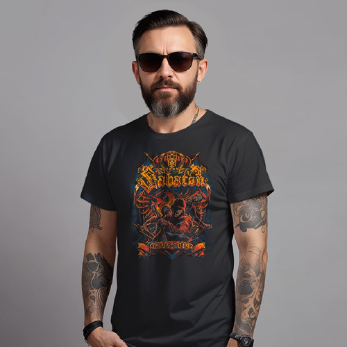 Playera Sabaton Personalizada Metal Rock Mod15