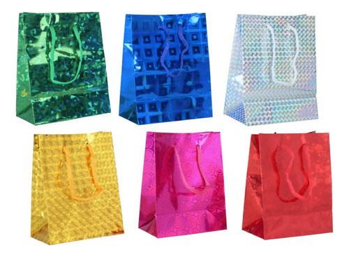 Bolsas De Regalo Colores Metalizados - Pack De 10 Unidades