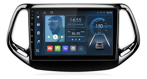 Isudar Android Auto Radio Para Jeep Compass 2 Mp 2016-2018